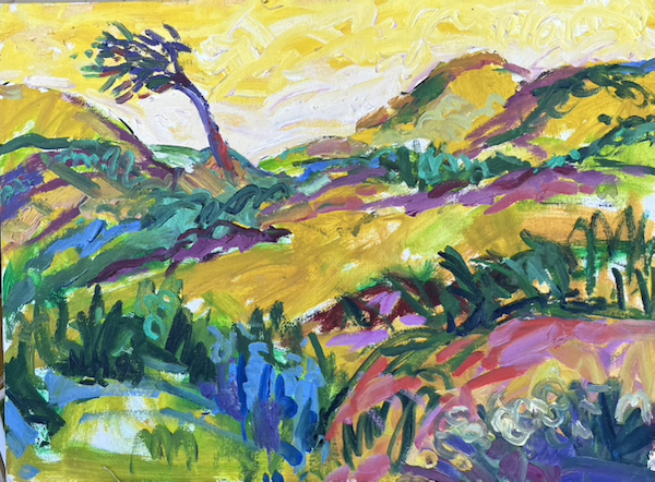Original Gemälde "Wind in den Dünen" -Norbert Hornig